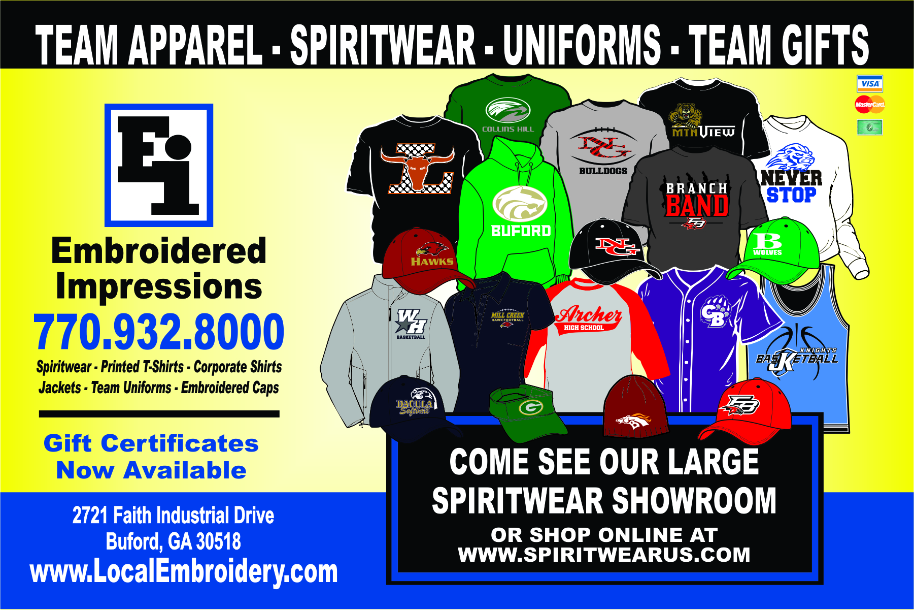 School Spiritwear and Uniforms