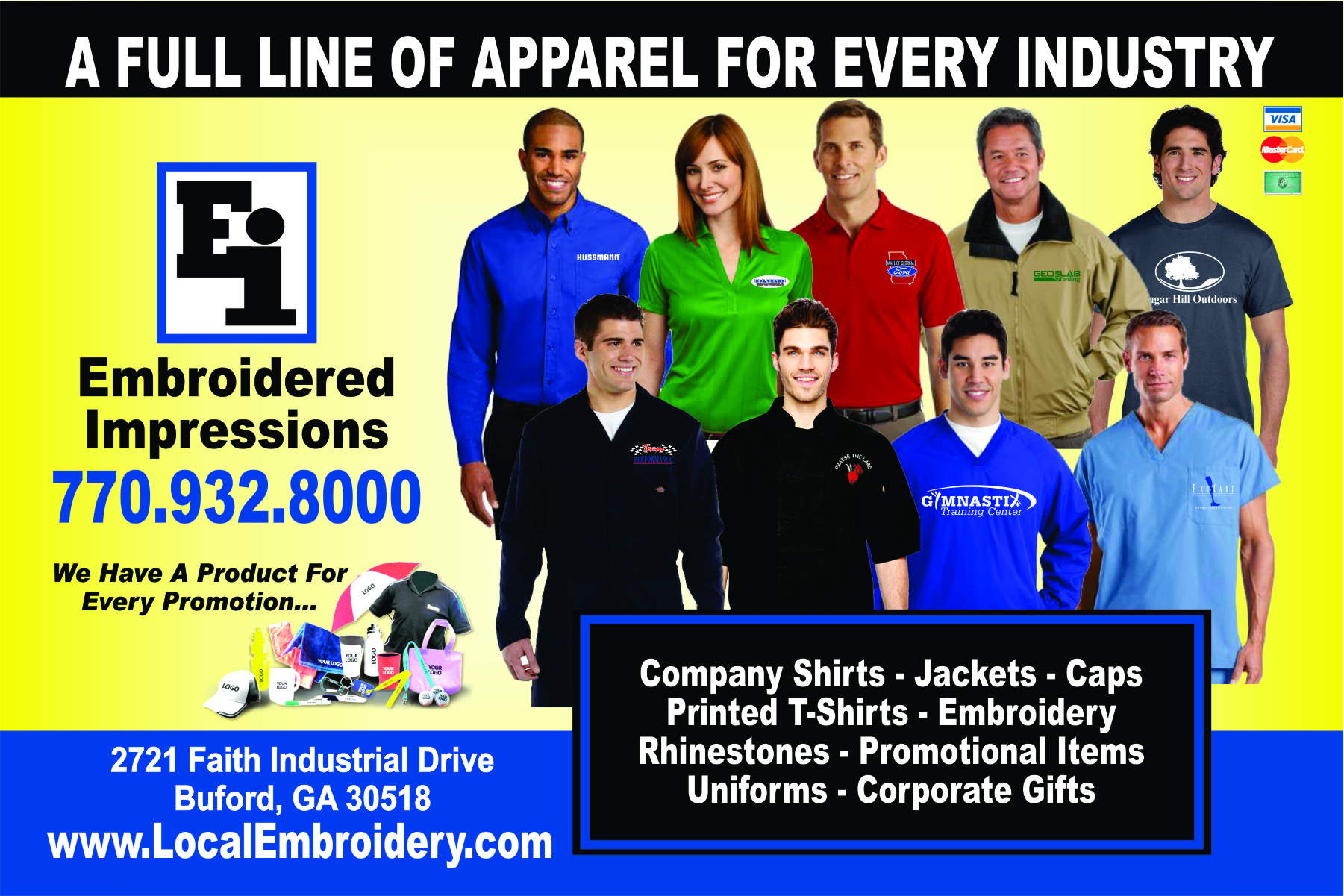 Embroidery and Screen Printing in Buford, Flowery Branch and Suwanee